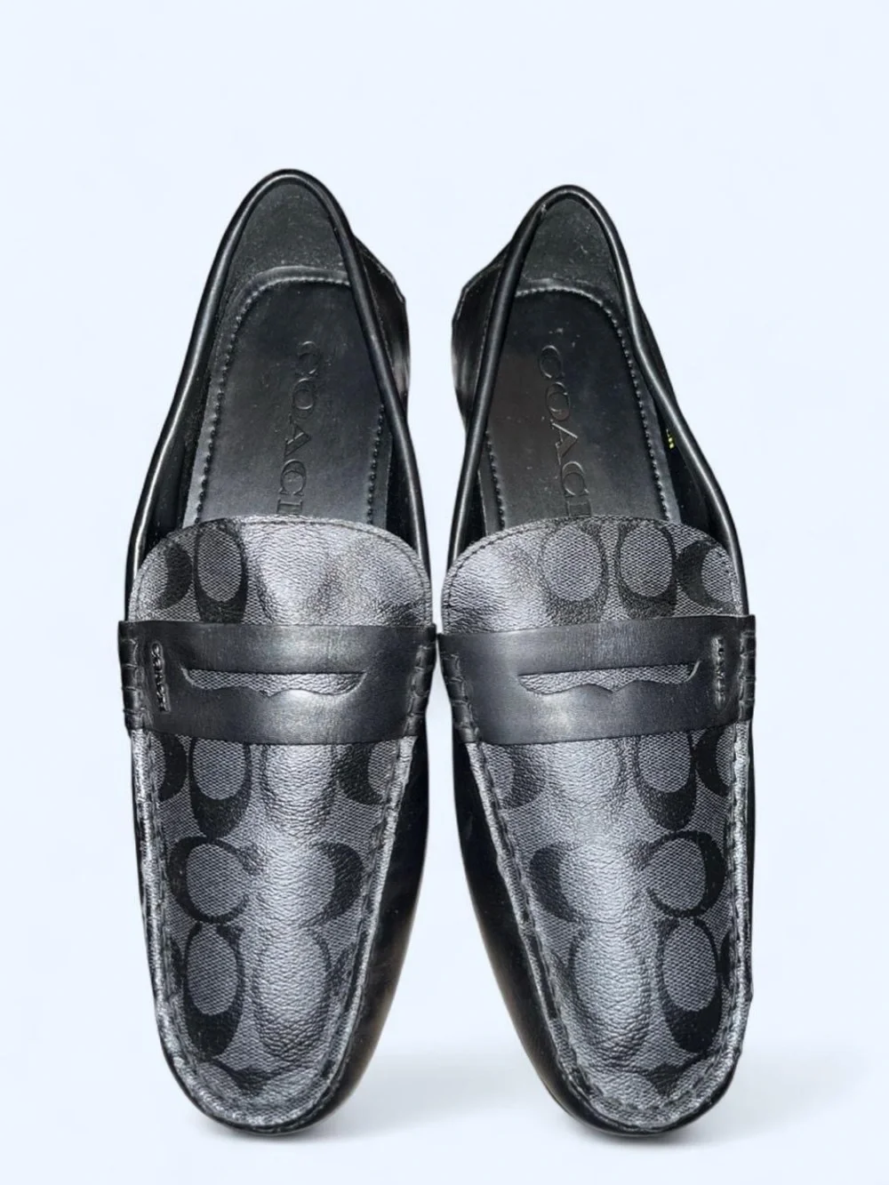 Coach Black Signature Men’s Penny Loafers